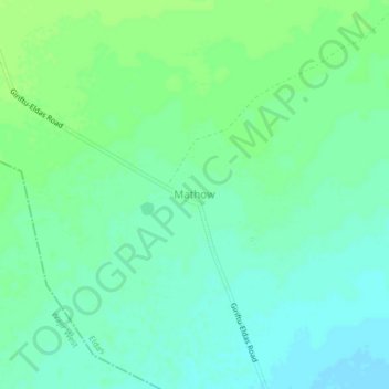 Mathow topographic map, elevation, terrain