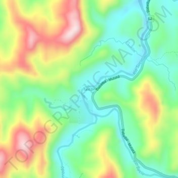 Tascón topographic map, elevation, terrain
