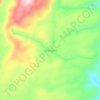 La Gorgona topographic map, elevation, terrain