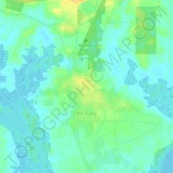 Rio Tuba topographic map, elevation, terrain