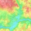 Kermadec topographic map, elevation, terrain