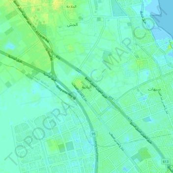 An Nabiah topographic map, elevation, terrain