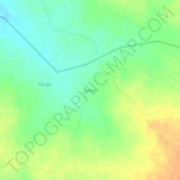 Balgo topographic map, elevation, terrain