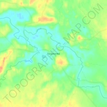 Tavastkenkä topographic map, elevation, terrain