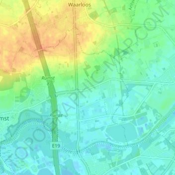 Vosberg topographic map, elevation, terrain