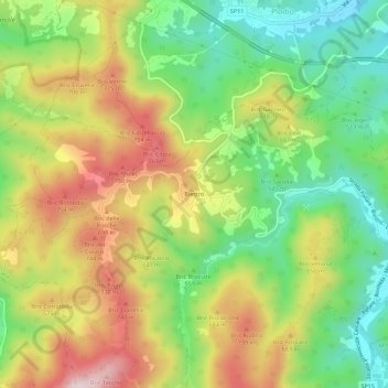 Biestro topographic map, elevation, terrain