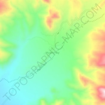 Huanchuy topographic map, elevation, terrain