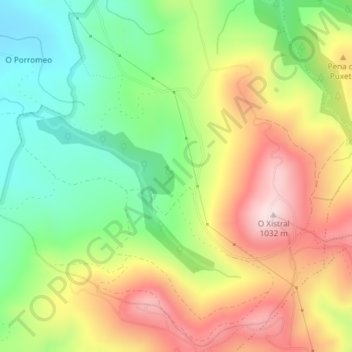 Abelaira topographic map, elevation, terrain