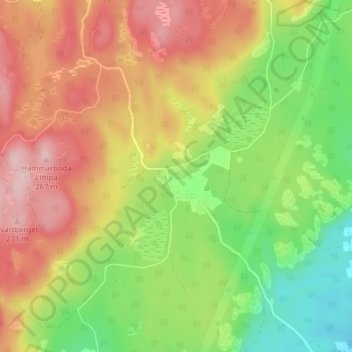 Lockhyttan topographic map, elevation, terrain