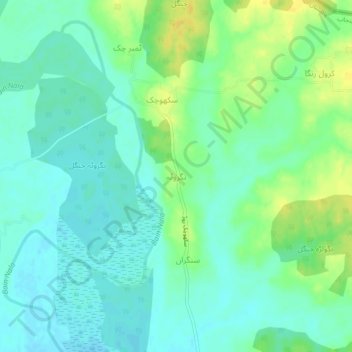 Nagrota topographic map, elevation, terrain