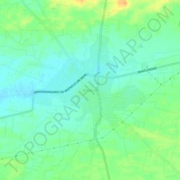 Khatoo topographic map, elevation, terrain