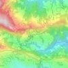 Dhampus Phedi topographic map, elevation, terrain