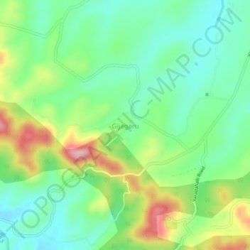 Gijagaru topographic map, elevation, terrain