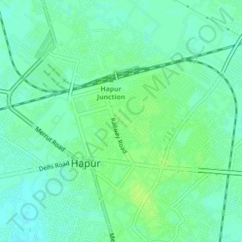 Rajender Nagar topographic map, elevation, terrain
