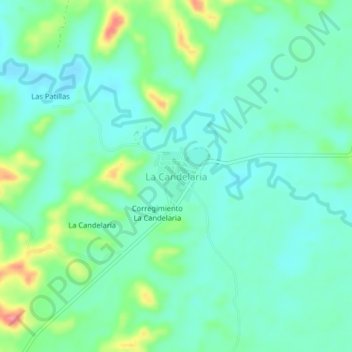 La Candelaria topographic map, elevation, terrain