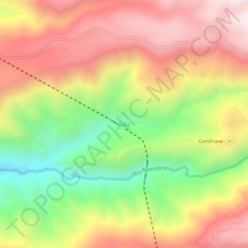 Tala topographic map, elevation, terrain