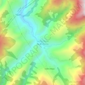 Santa Rosa de Kilo Kilo topographic map, elevation, terrain