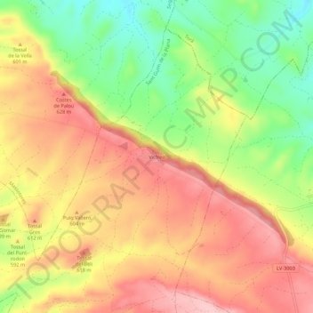Vicfred topographic map, elevation, terrain