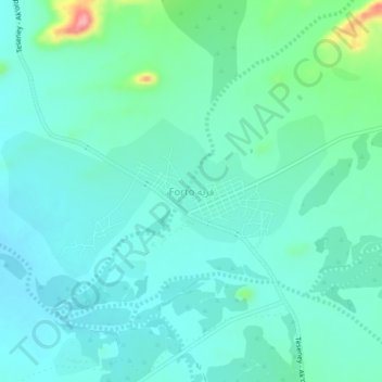 Forto topographic map, elevation, terrain