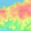 Kervéguen topographic map, elevation, terrain