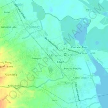 Lupang Hinirang topographic map, elevation, terrain