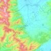 Florina topographic map, elevation, terrain