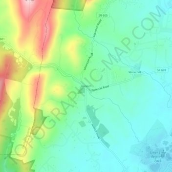Antioch topographic map, elevation, terrain