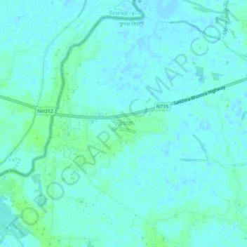 Bhomra topographic map, elevation, terrain