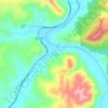 Aziziye topographic map, elevation, terrain