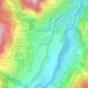 Les Peschiers topographic map, elevation, terrain