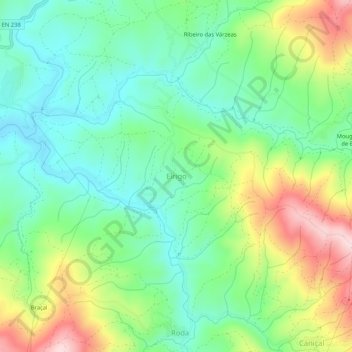 Eirigo topographic map, elevation, terrain