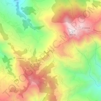 Galpa topographic map, elevation, terrain