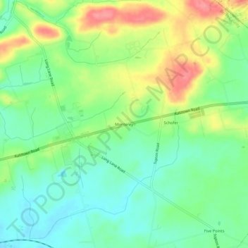 Monterey topographic map, elevation, terrain