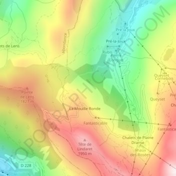 Le Grand Plénay topographic map, elevation, terrain