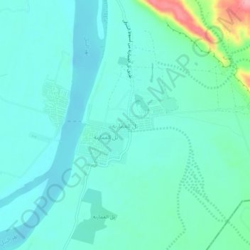 Tel Al Amarna topographic map, elevation, terrain