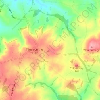 Halstead topographic map, elevation, terrain