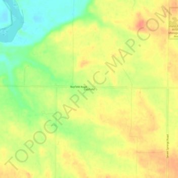 Dayfield topographic map, elevation, terrain