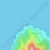 Punta Pite topographic map, elevation, terrain