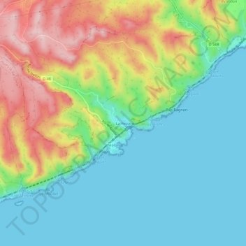 La Vesse topographic map, elevation, terrain
