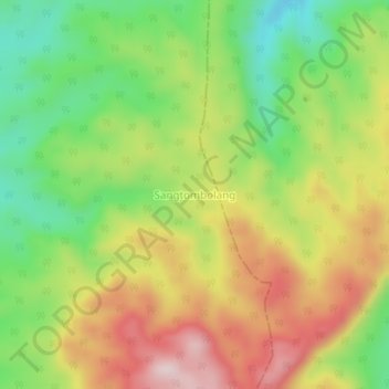 Sangtombolang topographic map, elevation, terrain