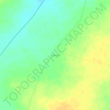 Kando topographic map, elevation, terrain