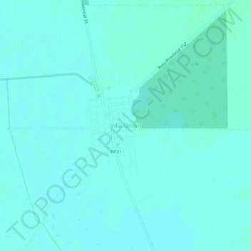 Villa Unión topographic map, elevation, terrain