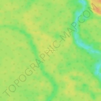 Santa Maria topographic map, elevation, terrain