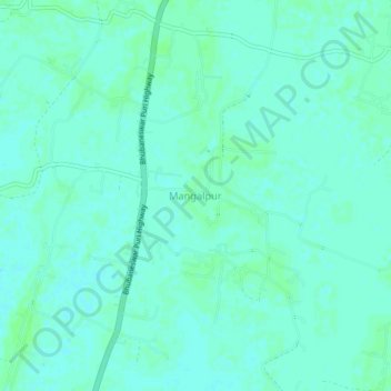 Mangalpur topographic map, elevation, terrain