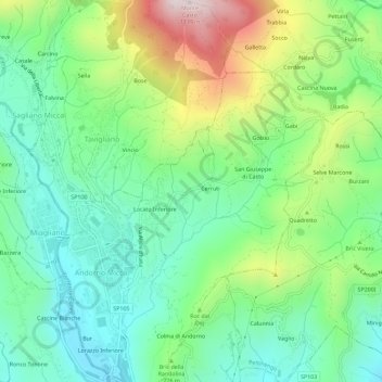 Ravizza topographic map, elevation, terrain