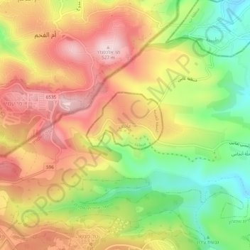Anin topographic map, elevation, terrain