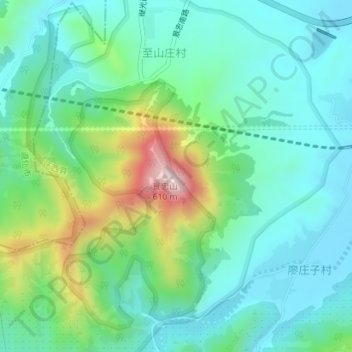 H48 topographic map, elevation, terrain