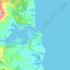Narooma topographic map, elevation, terrain