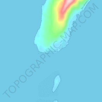 Tambun topographic map, elevation, terrain