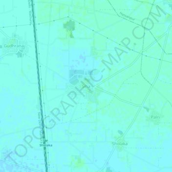 Siha topographic map, elevation, terrain